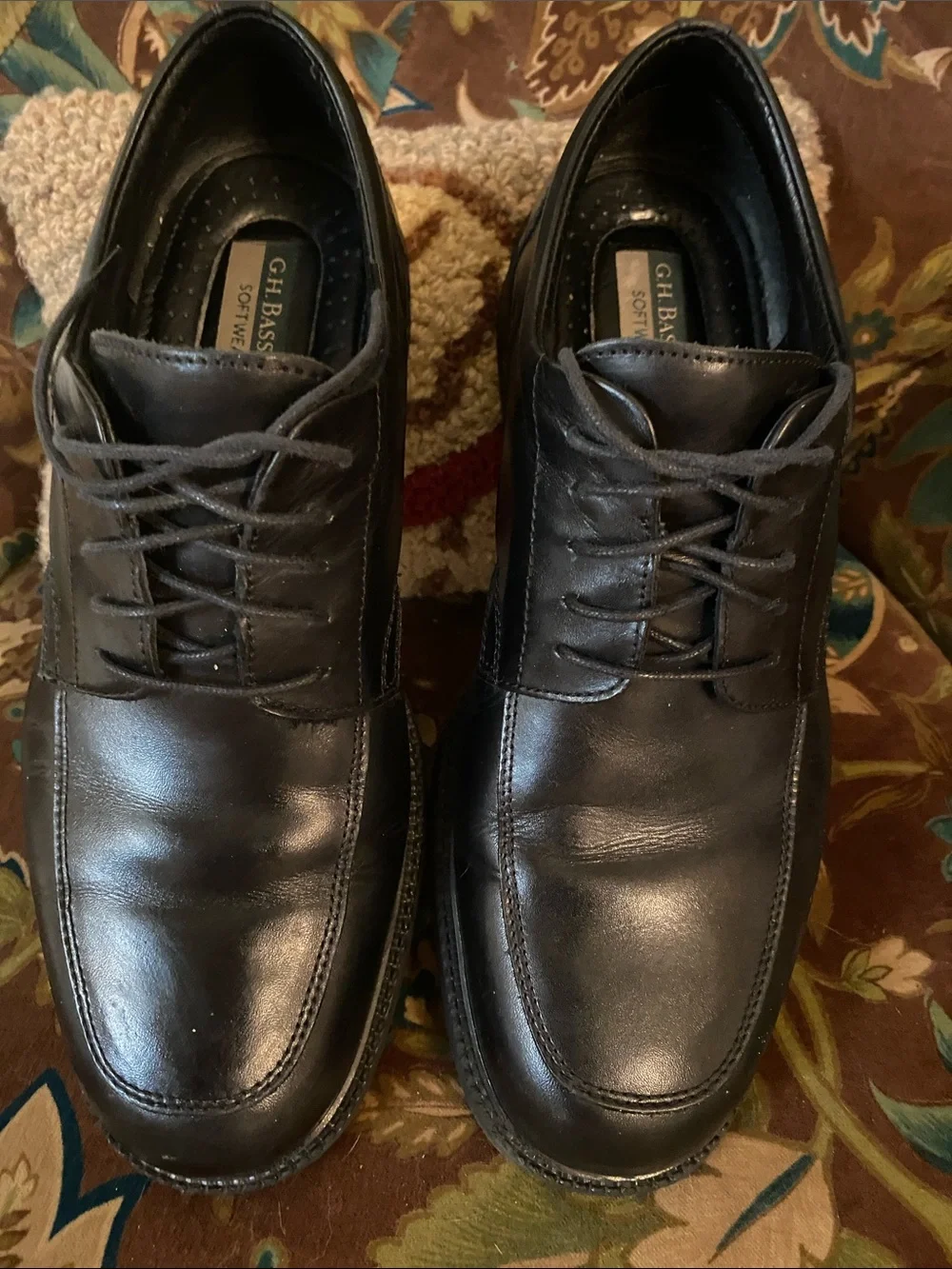 Men’s G.H. Bass & Co. Black Leather Lace-Up Shoes